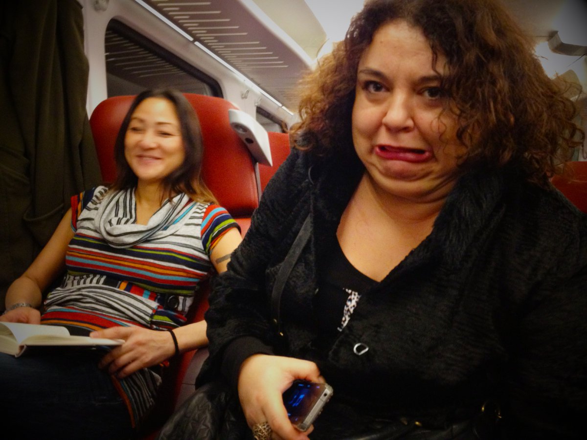In de trein