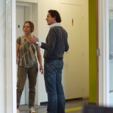 Wachten op de lift