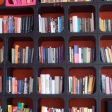 Kiki staat voor de boekenflat #02