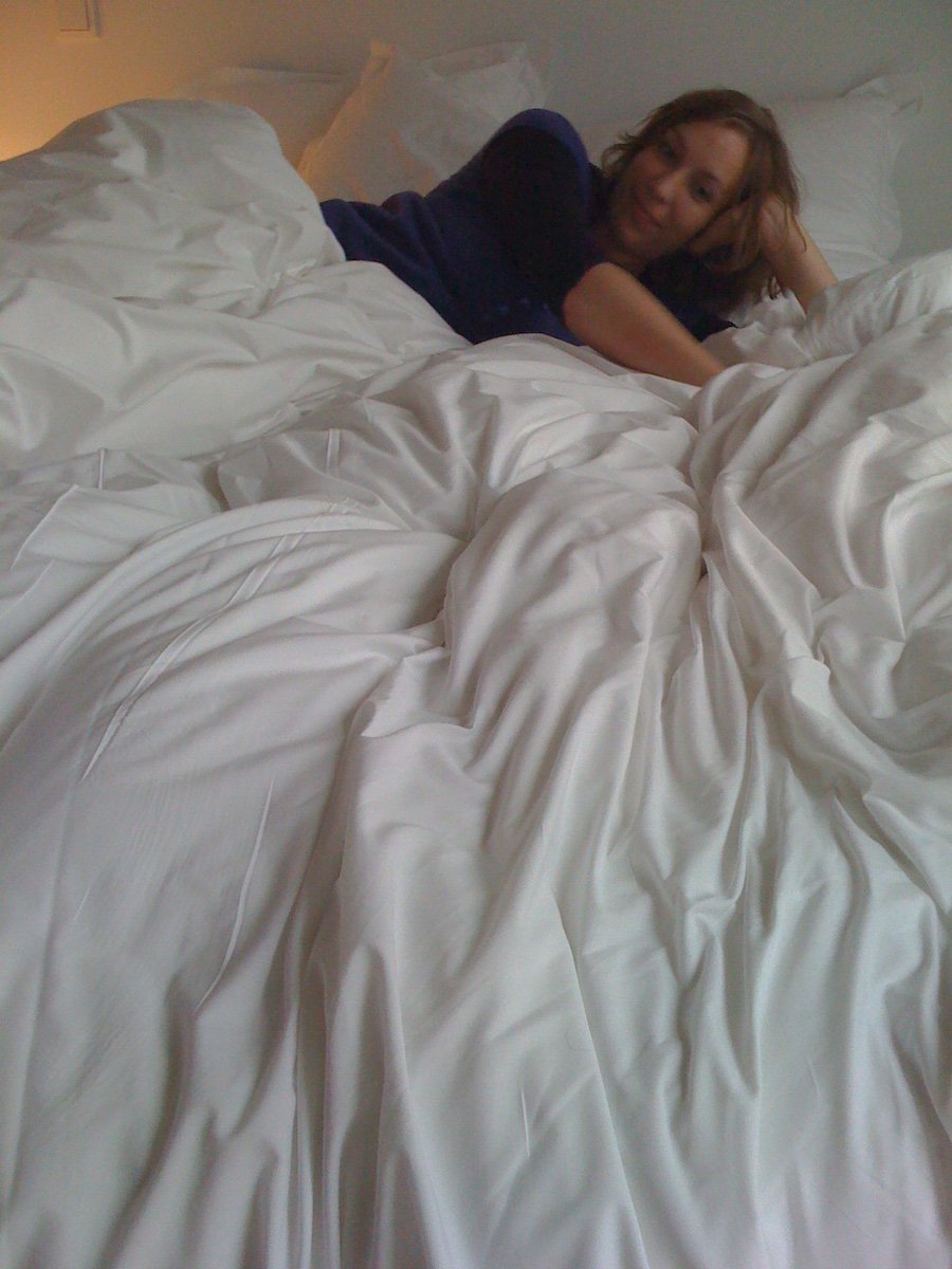 In bed