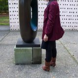 Katrien bij een blob
