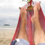 Hangmat met voeten in Thailand #02