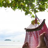 Hangmat met voeten in Thailand #03